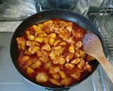 ★鶏の胸肉の完熟トマトソース煮込み。♪作り方7写真