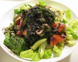 黒ゴマソースのサラダうどん作り方4写真