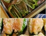 ピーマンつくね詰めの甘辛照り焼き作り方5写真