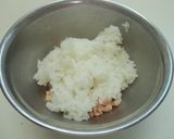 ♡おにぎり♡鮭しそチーズ作り方2写真