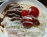 煮込みハンバーグの次の日は…ロコモコ丼♪作り方5写真