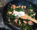 ほうれん草とサーモンのクリームパスタ作り方7写真