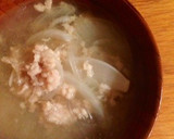 ちょいトロ☆鶏そぼろと玉ねぎスープ作り方5写真