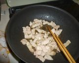 豚肉・フレンチ茄子・胡瓜の胡麻味噌炒め作り方5写真
