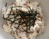 簡単!節約!納豆&豆腐の親子?丼作り方4写真