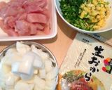 大量‼ムネ肉おからハンバーグ・ナゲット作り方1写真