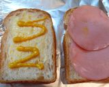 lunchに！ハム＆チーズトースト♪作り方1写真