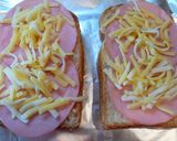 lunchに！ハム＆チーズトースト♪作り方2写真
