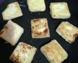 簡単ヘルシー！揚げ焼豆腐 豚キムチ乗せ作り方2写真