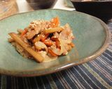 後一品に*牛蒡と豚肉のきんぴら作り方7写真