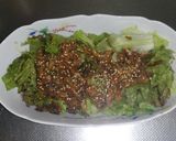 超簡単★さんまの蒲焼缶詰サラダ作り方6写真
