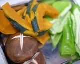 揚げ野菜丼　生青海苔ソース作り方1写真