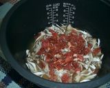 まいたけと牛肉のおこわ作り方2写真