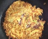 レタスと枝豆のピリ辛お好み焼き作り方4写真