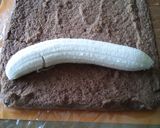 ヘルシーおからのココアバナナロールケーキ作り方6写真