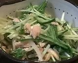 【簡単♪】枝豆と水菜のナムル風サラダ作り方4写真