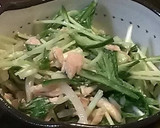【簡単♪】枝豆と水菜のナムル風サラダ作り方4写真