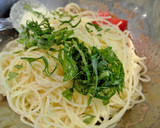 トマト・たらこ・イカの和風冷製パスタ作り方3写真