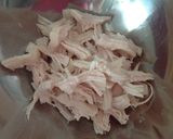 夏にピッタリ！もずく酢で蒸し鶏サラダ作り方2写真