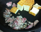 簡単〜♪ 厚揚げとエノキと豚肉の炒めもの作り方5写真