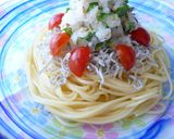 柚子ポンで♪じゃこ大根おろしの冷製パスタ作り方7写真