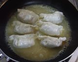 チーズカレーの餃子のはね☆市販の餃子で作り方3写真