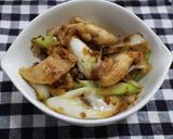 長ネギと鶏もも肉のおかかお炒め♪お弁当に作り方4写真