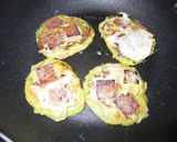 お弁当・おやつにも♫スパム入りお好み焼き作り方7写真
