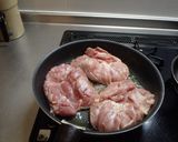 皮パリパリ鶏もも肉の粒マスタード仕上げ作り方1写真