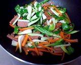 SPAM×糸こんにゃくのチャプチェ風。作り方6写真