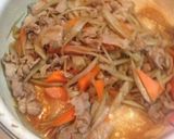 豚肉入りキンピラ作り方5写真