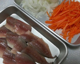 だし汁たっぷり★鯵の南蛮漬け作り方1写真