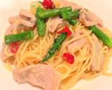 簡単♪アスパラと豚肉のペペロンチーノ作り方4写真