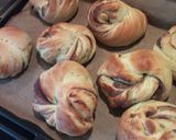 抹茶風味のぐるぐるあんぱん作り方12写真