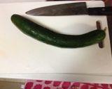 お化けきゅうりの煮物作り方1写真