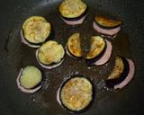 お弁当に✿スパムをナスで、はさみ焼き作り方4写真