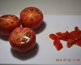 暑い夏の一品♪　トマトの玉手箱作り方1写真