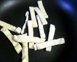 油揚げと長ネギの炒め物作り方2写真