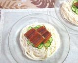 ひつまぶし風に出汁でぶっかけ☆うなぎ素麺作り方6写真