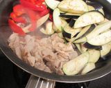 なす・豚肉のスタミナ韓国炒め。作り方3写真