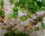 鶏肉・にんにく・生姜入り炊き込みご飯作り方10写真