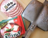フライパン一つだけ！お手軽ホットサンド作り方1写真