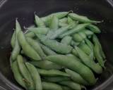 時短！ 簡単！蒸し枝豆（無水鍋使用）作り方3写真