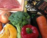 市販のルーで簡単夏野菜カレー(^o^)作り方1写真