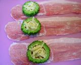 ゴーヤとナスのチーズ肉巻き作り方4写真