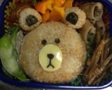キャラ弁 ラインキャラ ブラウン作り方4写真
