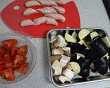 ナスとソーセージの焼き蒸し作り方1写真