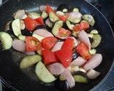 ナスとソーセージの焼き蒸し作り方4写真