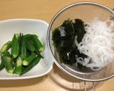 簡単♪オクラとワカメのツナ.ポン酢和え☆作り方1写真