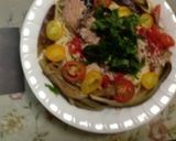 トマトとサバ水煮缶の冷製パスタ作り方15写真
